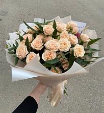 Букет Кремовые розы Латте в Красносельском