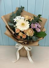 Букет цветов из:  Герберы и Хризантемы в Красносельском