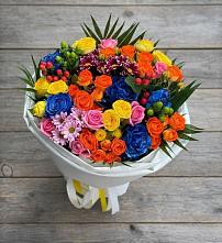 Букет цветов из:  Розы и Хризантемы в Красносельском
