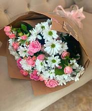 Букет цветов из:  Розы и Хризантемы #REPLACE_PRED# Красносельском