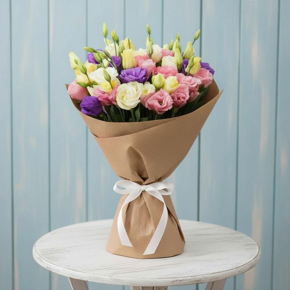 Букет цветов из: Лизиантусы в Красносельском