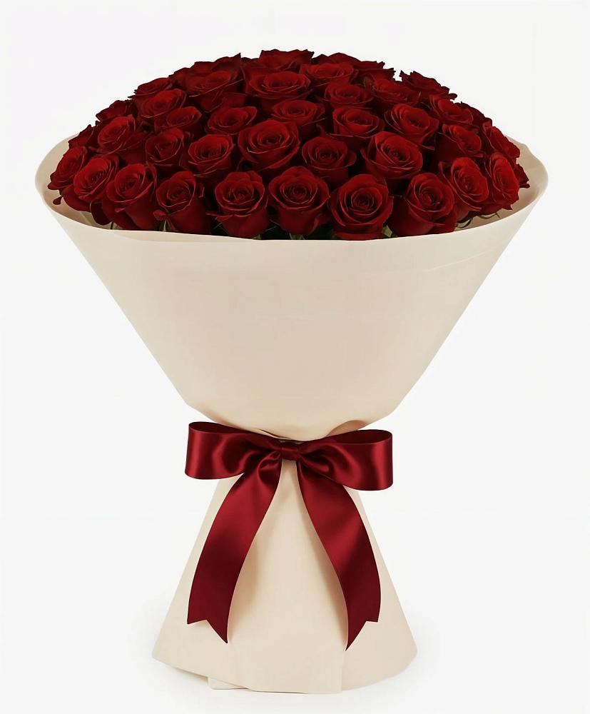 Букет 101 Бордовая роза Блэк Бакарра в Красносельском