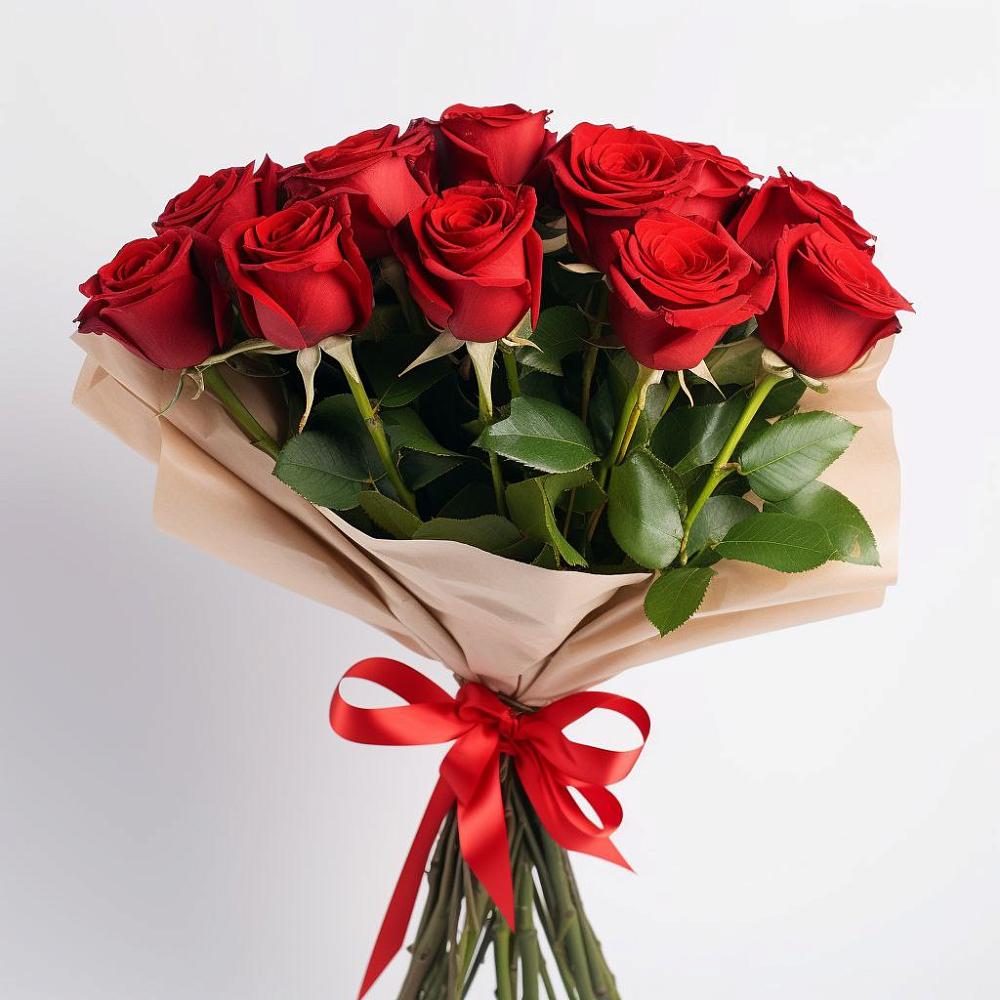 Букет 11 Красных роз Эдлесс Лав в Красносельском