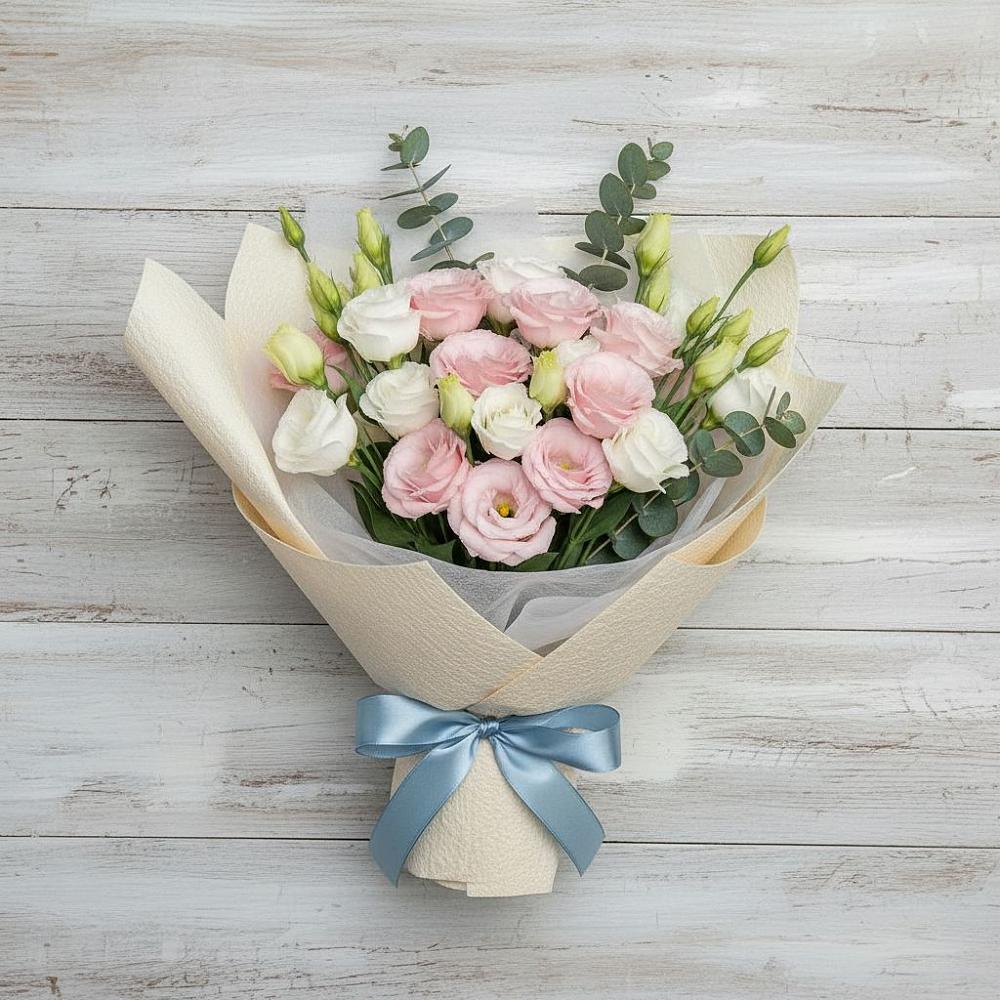 Букет цветов из: Лизиантусы в Красносельском